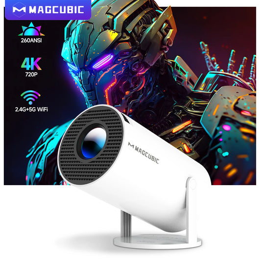 Magcubic 4K Wifi6 Projector Android 11 260 ANSI Dual WIFI Allwinner H713 BT5.0 1280*720P Home Cinema Outdoor portable HY300 Pro